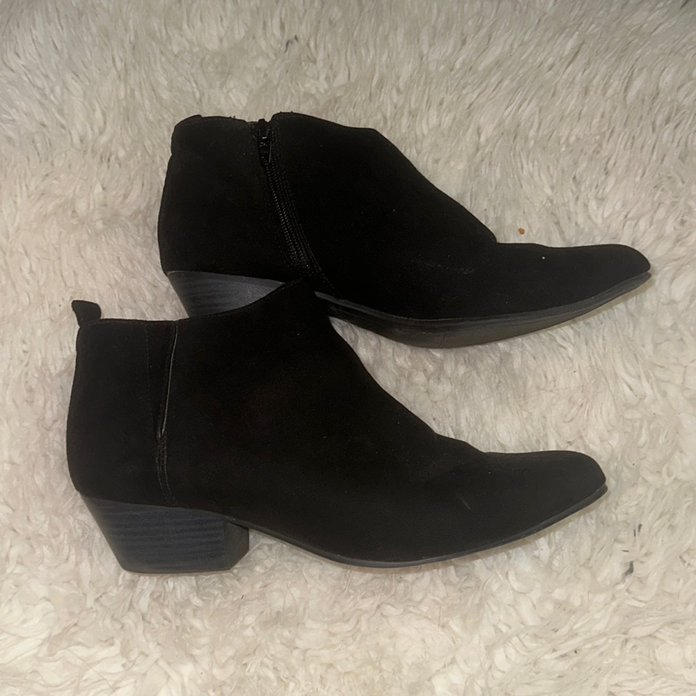 Black ankle booties